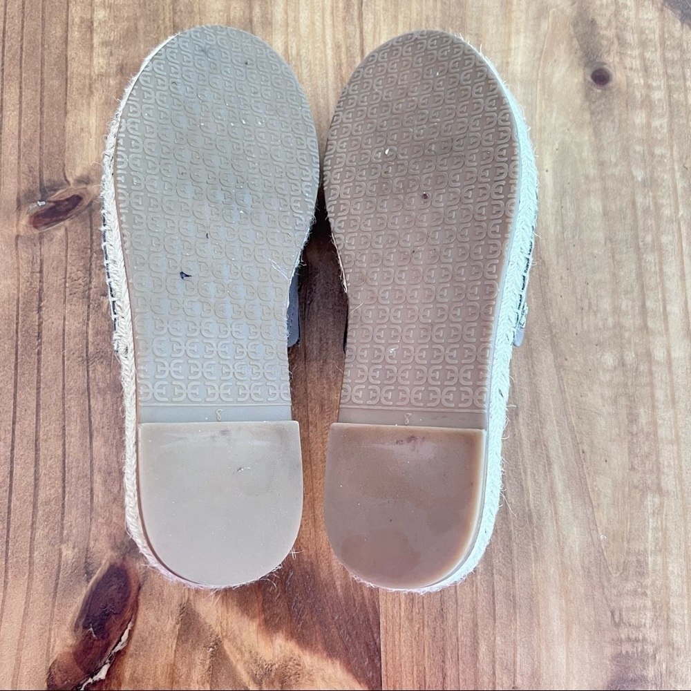 Sam Edelman Andy Slide On Leather Flats Grey Size 8 - Picture 8 of 9